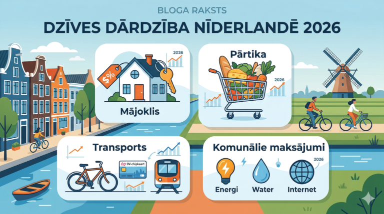 Dzīves dārdzība Nīderlandē 2026