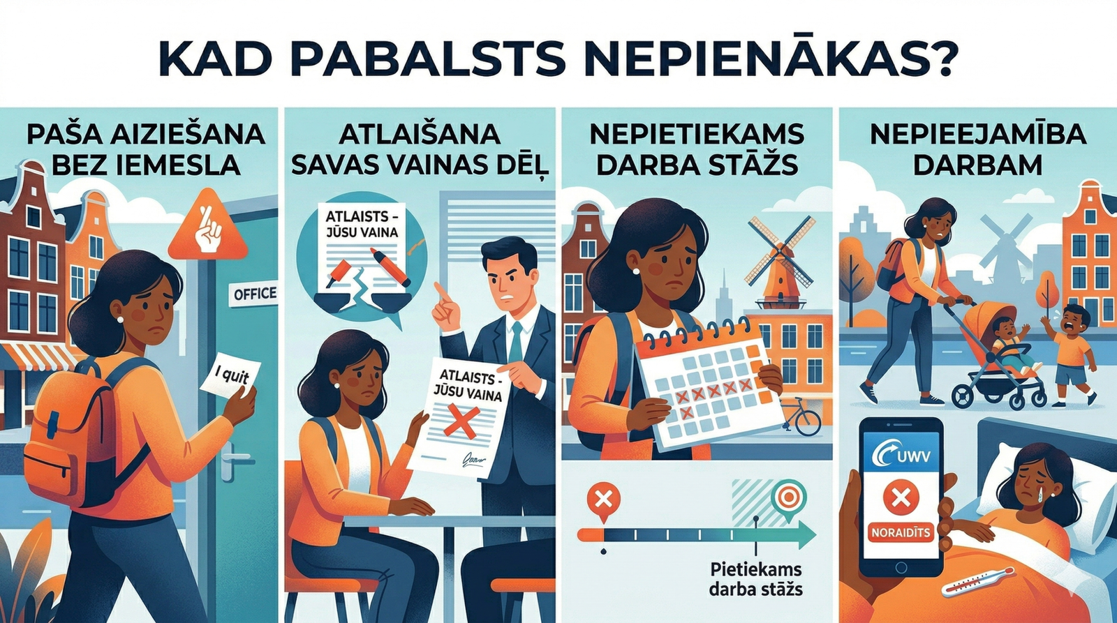 Kad pabalsts nepienākas Nīderlandē