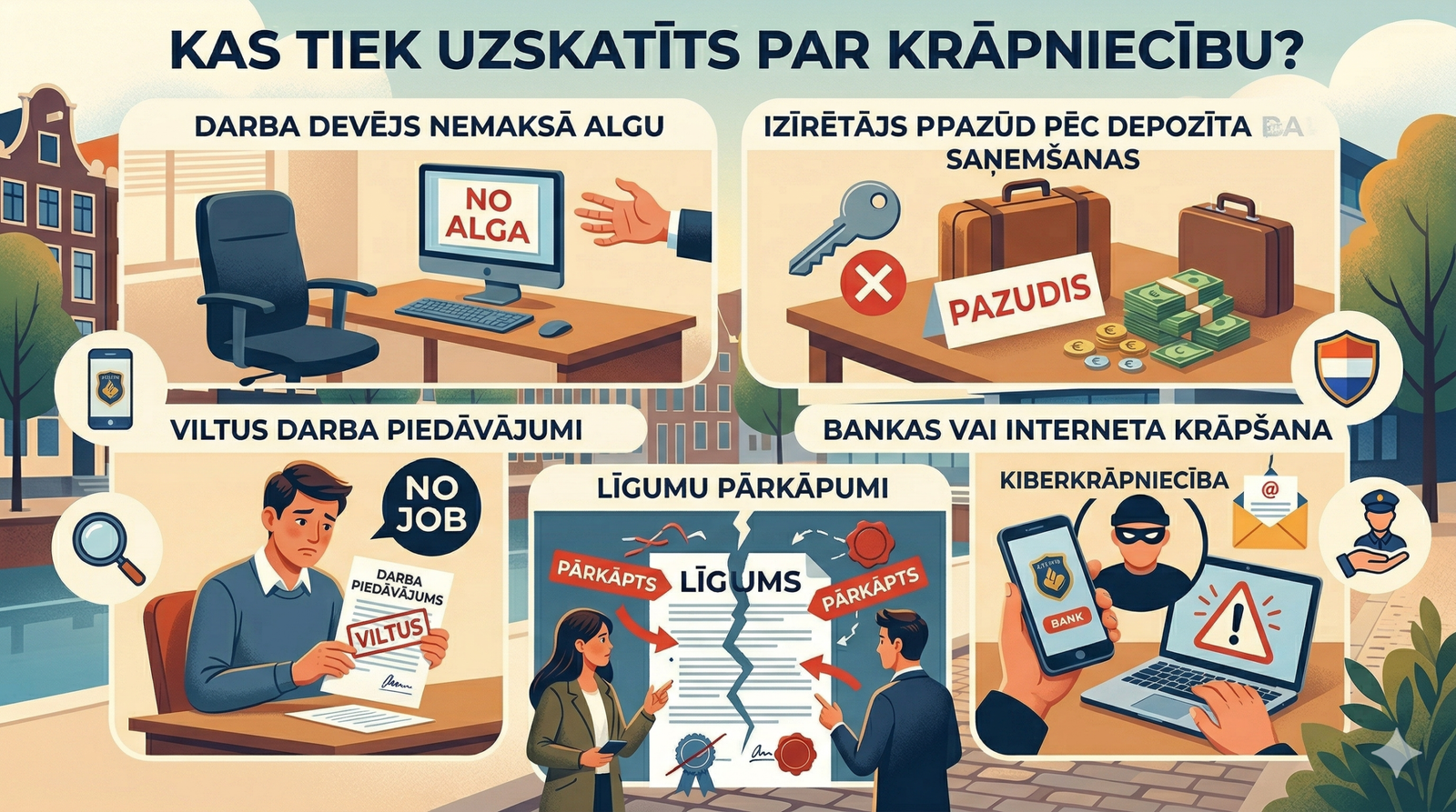 Kas tiek uzskatīts par krāpniecību?