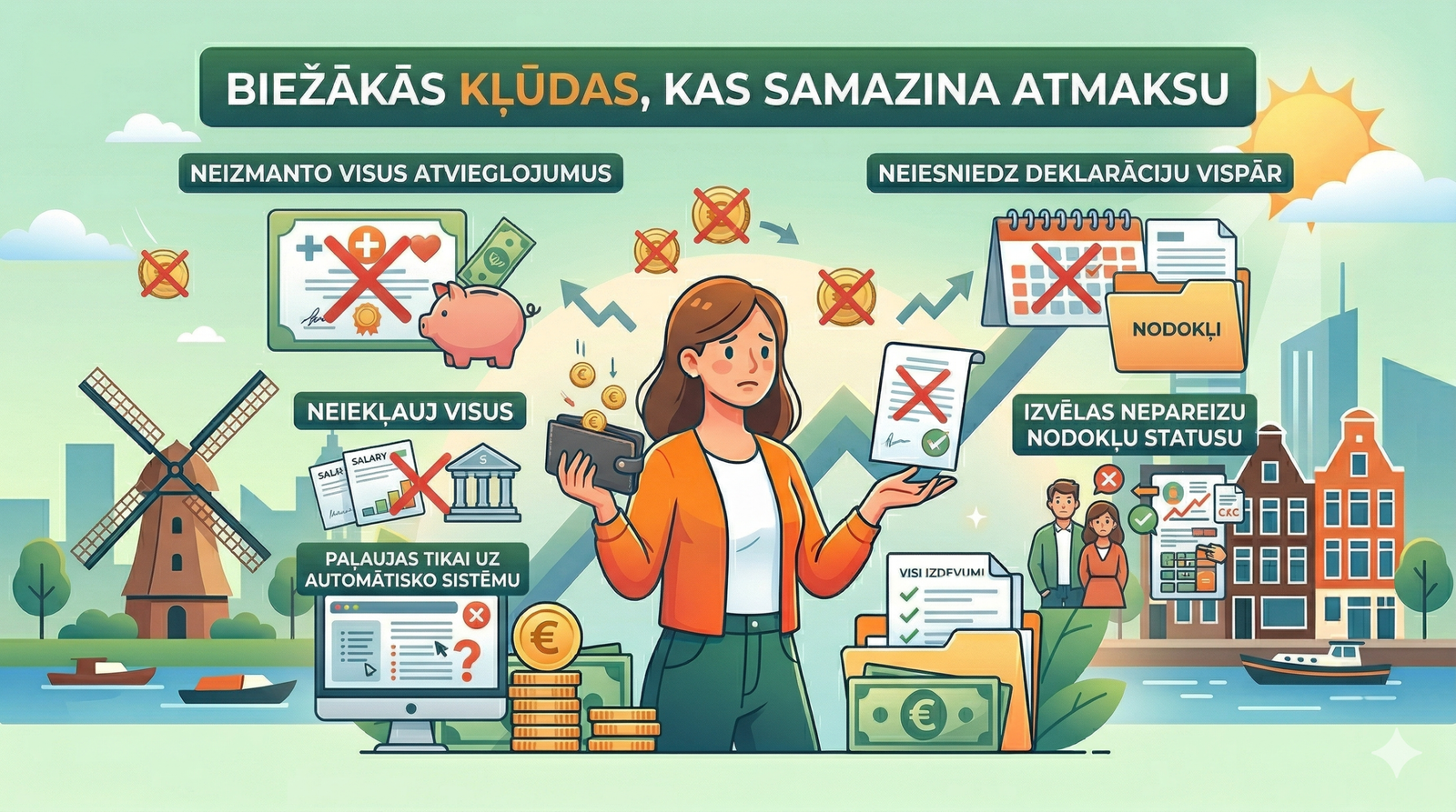 Biežākās kļūdas, kas samazina atmaksu